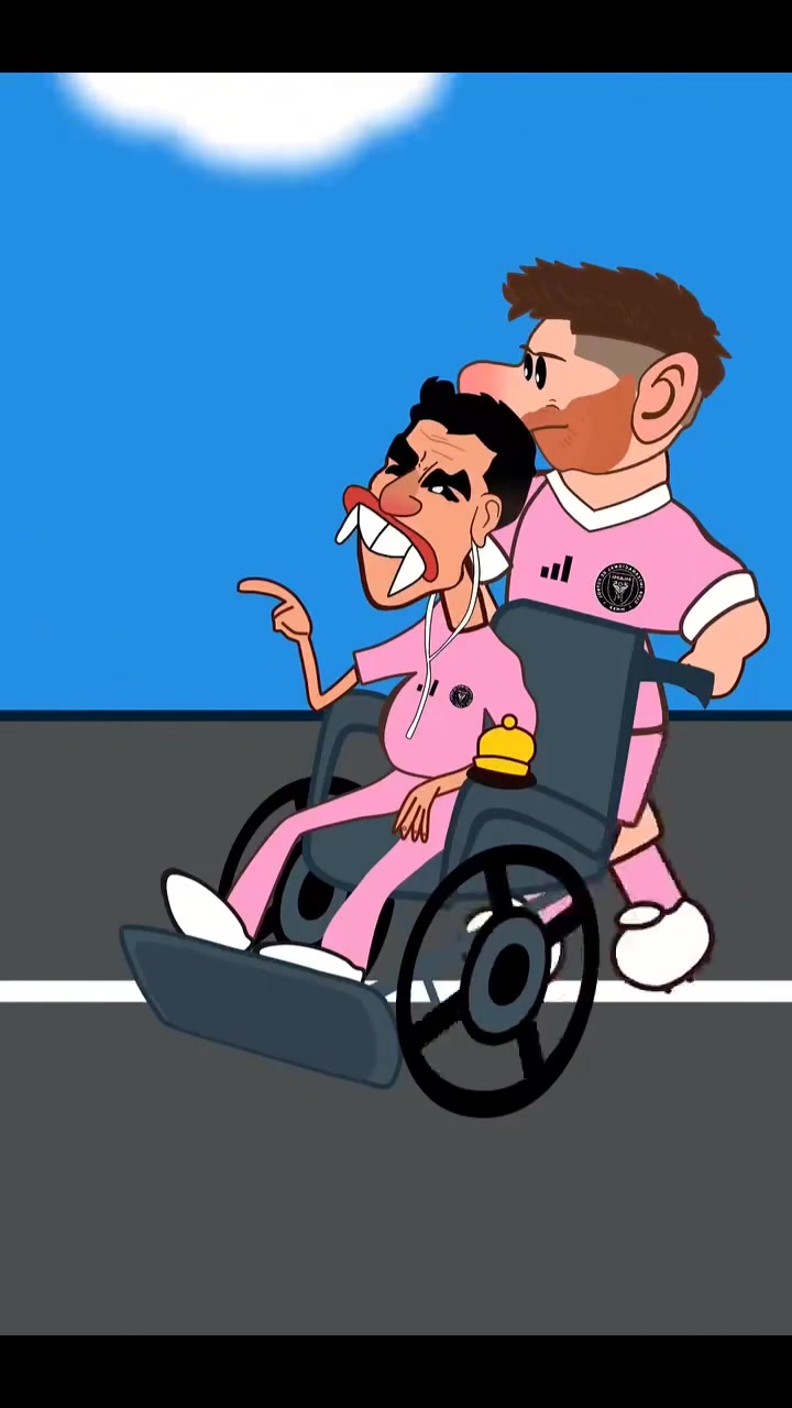 球迷恶搞梅西试图帮助苏亚雷斯进攻