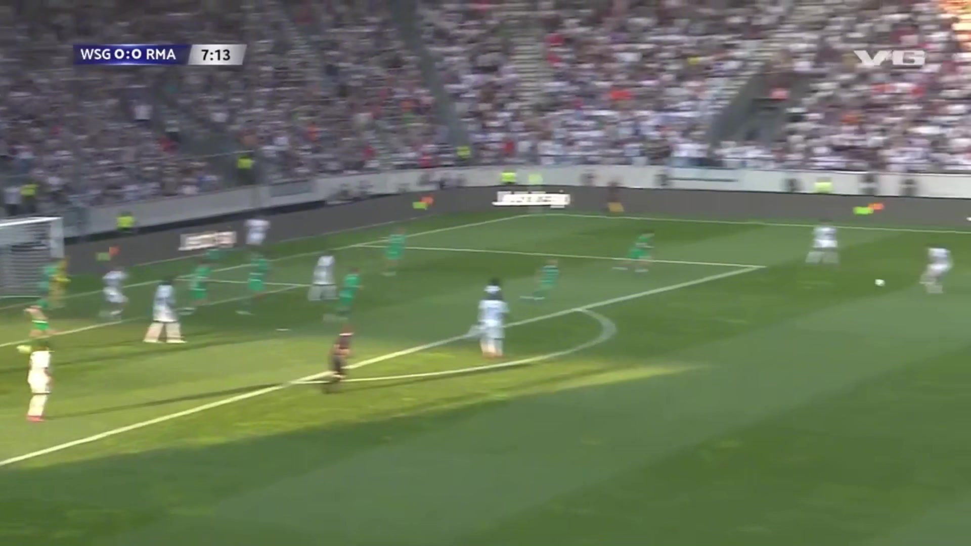 进了就是世界波居勒尔轻松晃开防守紧接起脚远射击中横梁