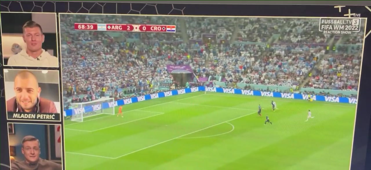 克罗斯看到梅西对阵克罗地亚助攻后说他配得上世界杯